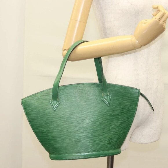 LOUIS VUITTON Epi Saint Jacques Hand Bag Green M52274 LV Auth - Picture 1 of 16